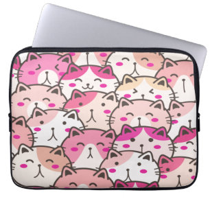 Capa Para Notebook Patos Coloridos Engraçados De Gato