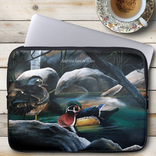 Capa Para Notebook Patos Selvagens Casal Lago Natureza Vida Selvagem