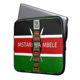 Capa Para Notebook Patrimônio do Quênia Mstari wa Mbele Linha de Fren