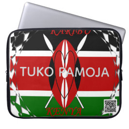 Capa Para Notebook Patrimônio do Quênia Tuko Pamoja Unindo Tecnologia