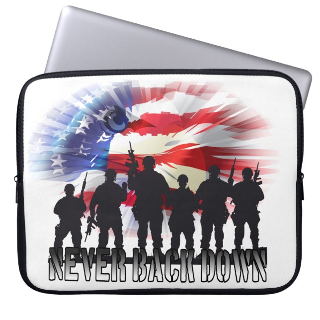 Capa Para Notebook Patriótico Nunca Volta Para Baixo (Frente)