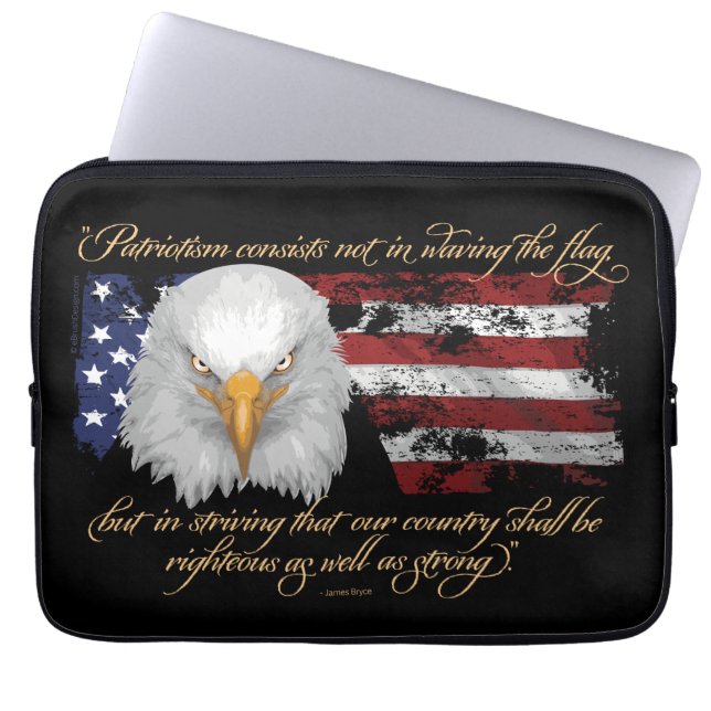 Capa Para Notebook Patriotismo Justo (Frente)