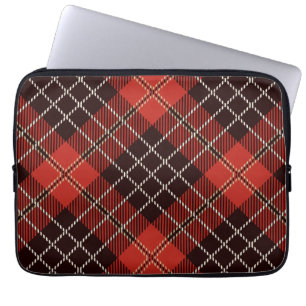 Capa Para Notebook Patterno Colorfull Scottish Geométrico Vintage