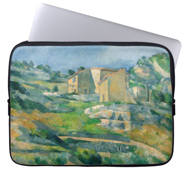Capa Para Notebook Paul Cezanne - Casas em Provença, Vale do Riaux (Frente)