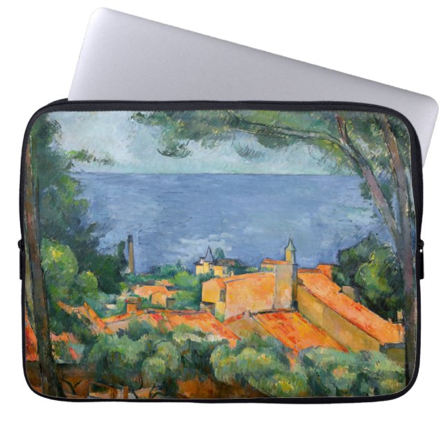 Capa Para Notebook Paul Cezanne - Estaque com Telhados Vermelhos (Frente)
