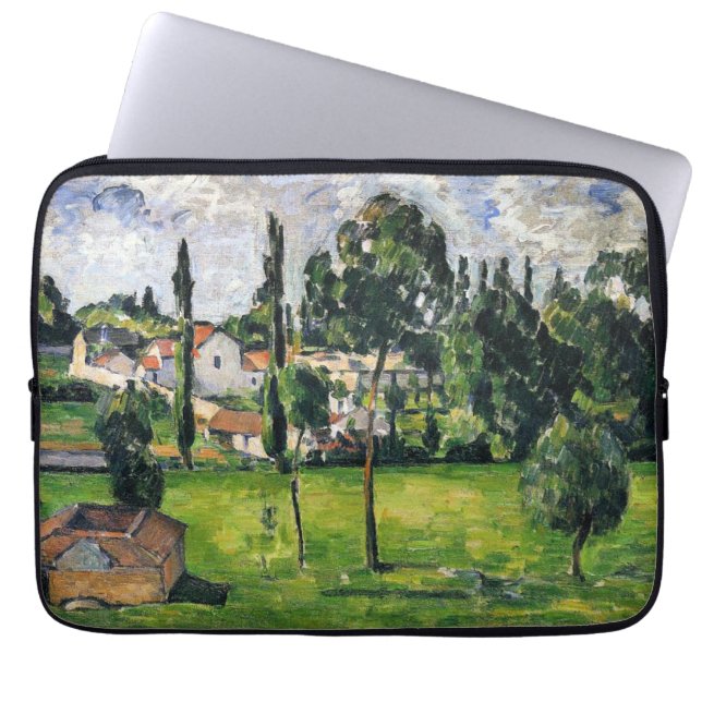 Capa Para Notebook Paul Cezanne - Paisagem com Linha de Água, (Frente)