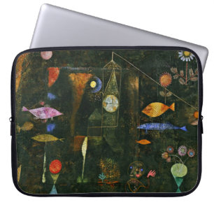 Capa Para Notebook Paul Klee art: Peixe magia, famosa pintura Klee