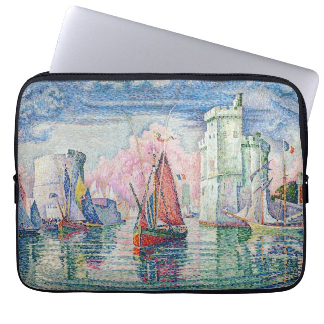 Capa Para Notebook Paul Signac - Entrada do Porto de La Rochelle (Frente)