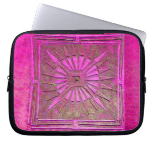 Capa Para Notebook PAWNEE MORNING STAR, Rosa, Preto,Fuchsia