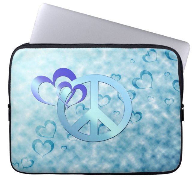 Capa Para Notebook Paz azul (Frente)