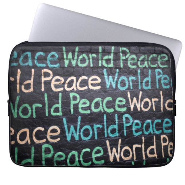Capa Para Notebook Paz Mundial Corajoso Amor Pacífico (Frente)
