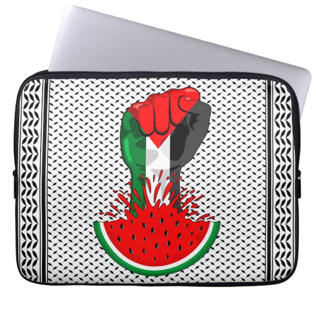 Capa Para Notebook Pé de resistência da Palestina em Watermelon (Frente)