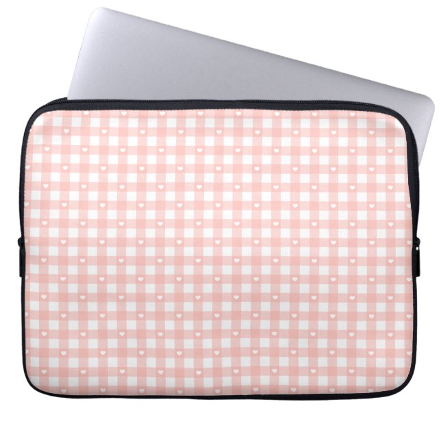 Capa Para Notebook Peach Orange Checks (Frente)