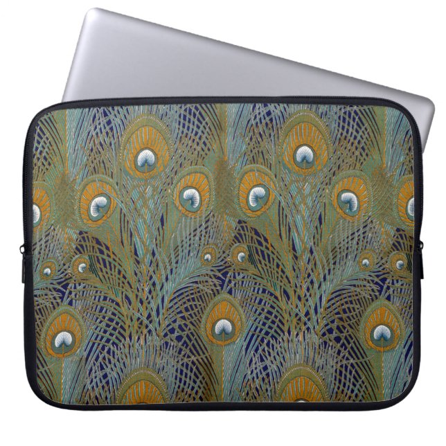 Capa Para Notebook Peacock Feather Morris Designs vitorianos (Frente)
