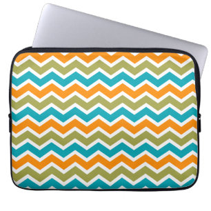 Capa Para Notebook Peacock Vibrant Zigzag