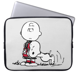 Capa Para Notebook PEANUTS Padrão vermelho e preto