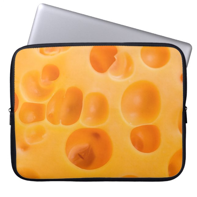 Capa Para Notebook Pedaço de queijo isolado. (Frente)
