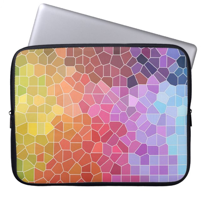 Capa Para Notebook Pedaços de cor (Frente)