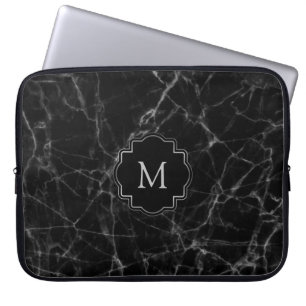 Capa Para Notebook Pedra de mármore preta MS001