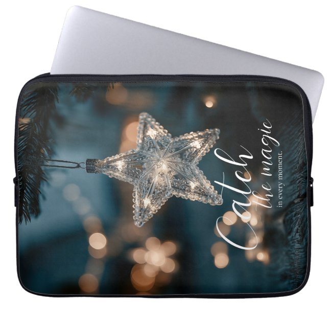 Capa Para Notebook Pegue a Estrela Mágica de Natal (Frente)