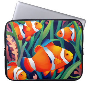 Capa Para Notebook Peixe-Palha Na Alga