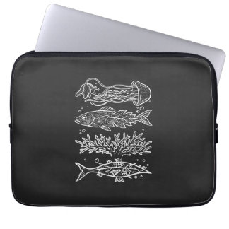 Capa Para Notebook Peixes Estranhos do Mar Profundo