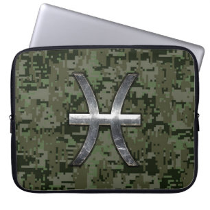 Capa Para Notebook Peixes Sinal de Zodíaco no Decor da Camo Digital