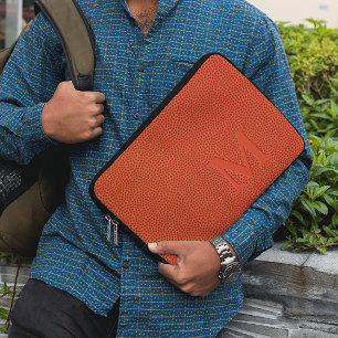 Capa Para Notebook Pele de couro de basquete personalizada Faux perso