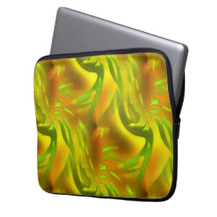 Capa Para Notebook Pele de laranja verde digital com textura grossa a