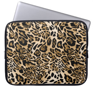 Capa Para Notebook Pele-leopardo africana: Textura animal sem costura