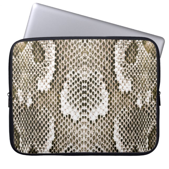 Capa Para Notebook Pele Python: Design de padrão animal (Frente)