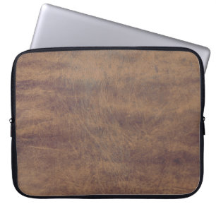 Capa Para Notebook Pele russa Masculina de Couro Castanho