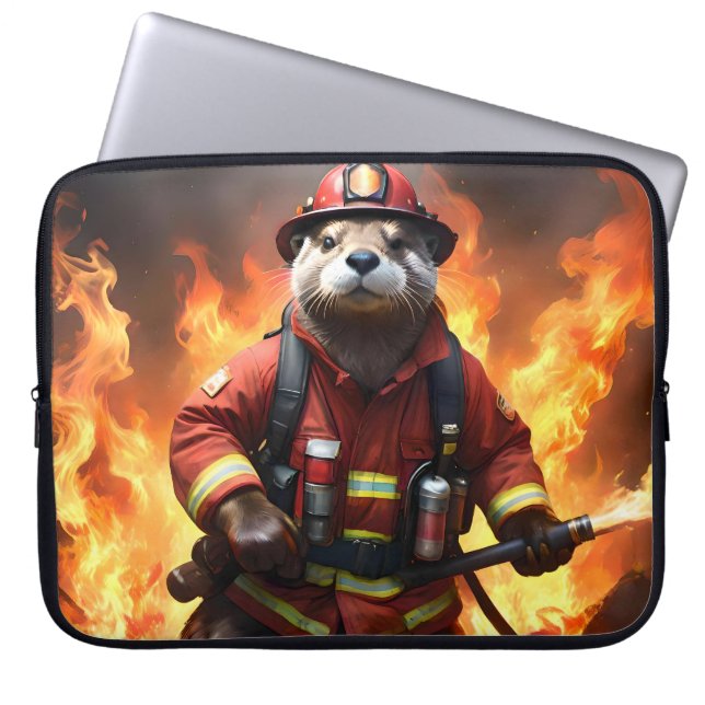 Capa Para Notebook **"Peles e chamas: O fogo-frio do bombeiro (Frente)