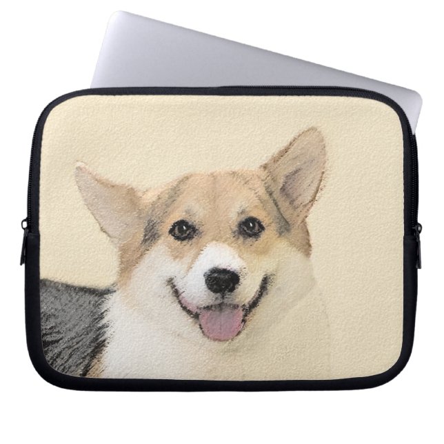 Capa Para Notebook Pembroke Welsh Corgi - Pintura Original para Cacho (Frente)
