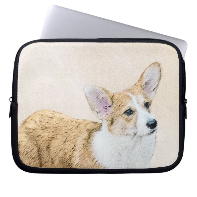 Capa Para Notebook Pembroke Welsh Corgi - Pintura Original para Cacho (Frente)