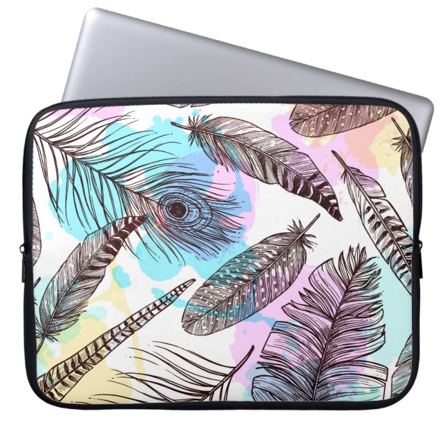 Capa Para Notebook Pena de Pavão (Frente)