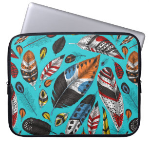 Capa Para Notebook Penas coloridas