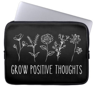 Capa Para Notebook Pensamentos Positivos Crescem Estética