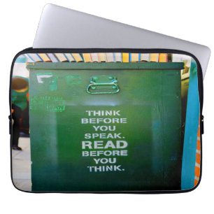 Capa Para Notebook Pense Antes De Falar Palavras Sábias