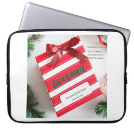 Capa Para Notebook Peppermint Stripe Surprise Keeper