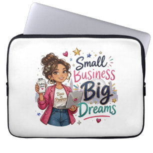 Capa Para Notebook Pequena Empresa Grandes Sonhos Menina Empreendedor