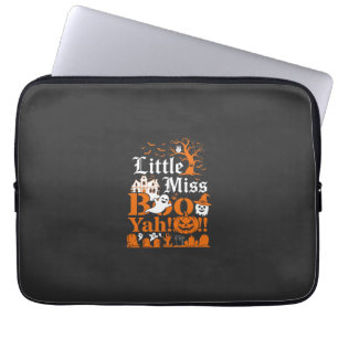 Capa Para Notebook Pequena Senhorita Boo Yah Fantasma de Halloween Ab