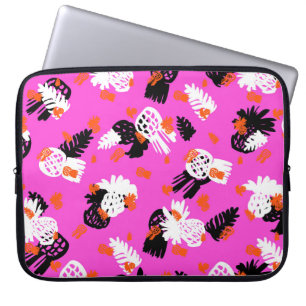 Capa Para Notebook Pequeno padrão distante com motivos tropicais, dra