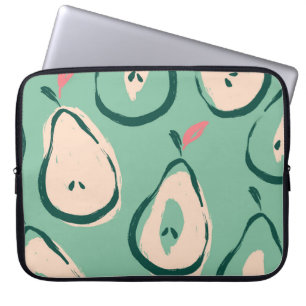 Capa Para Notebook Peras de Verão: padrão de fruta fresco.
