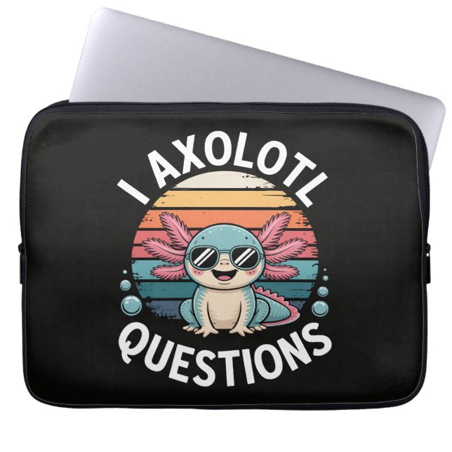 Capa Para Notebook Perguntas do Axolote (Frente)