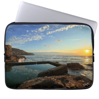 Capa Para Notebook Perranporth Beach Piscina no Sunset