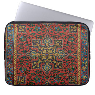 Capa Para Notebook Pérsia Rug Carpet Red Blue Classic