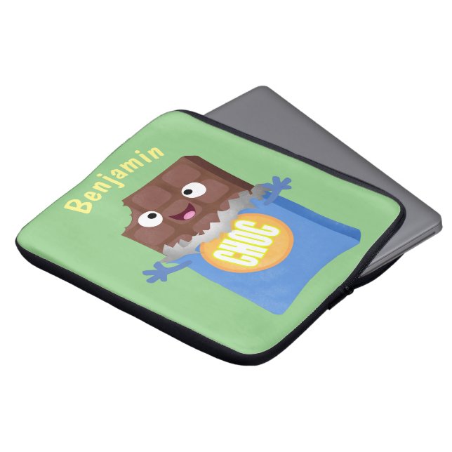 Capa Para Notebook Personagem de desenho animado bar doce de chocolat (Frente Topo)