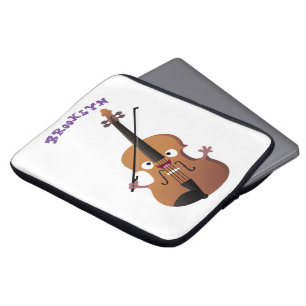 Capa Para Notebook Personagem de desenho animado musical de violino e