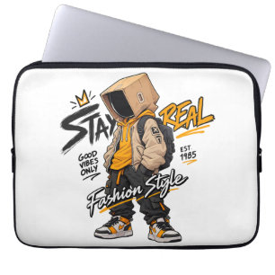Capa Para Notebook Personagem de Moda Streetwear Urbana – Grafite Leg